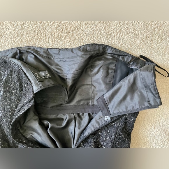 J.Crew Black lace strapless dress. Pre-owned size 12 - Picture 10 of 16